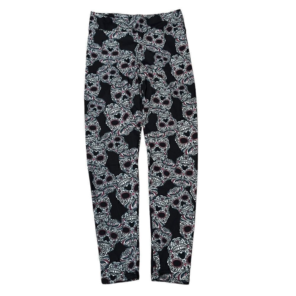 NWT EYE CANDY Skull Print Leggings MEDIUM